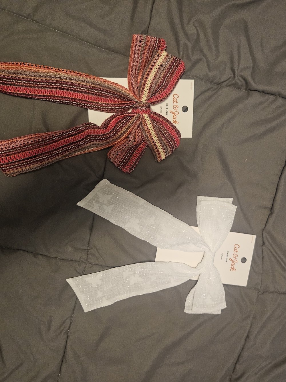 Cat & Jack Hair Bows 2 Piece Set